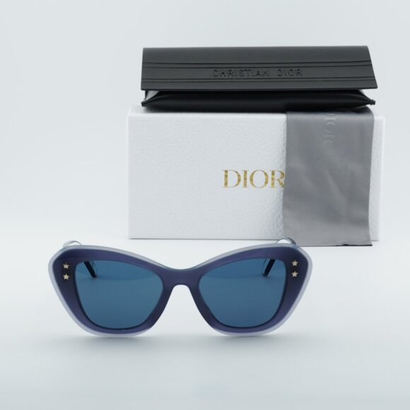 Dior DIORPACIFIC B3U 30B0 Butterfly Sunglasses - Blue/White/Blue main image 7